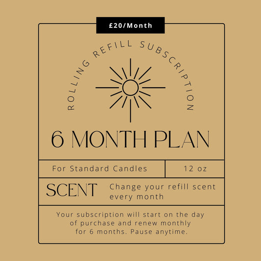 6 Month Candle Refill Subscription